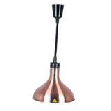 Maxbell Food Heat Lamp Adjustable E27 Hanging Heat Lamp for Fries Fried Food Kitchen Red Bronze