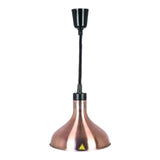 Maxbell Food Heat Lamp Adjustable E27 Hanging Heat Lamp for Fries Fried Food Kitchen Red Bronze