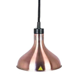 Maxbell Food Heat Lamp Adjustable E27 Hanging Heat Lamp for Fries Fried Food Kitchen Red Bronze