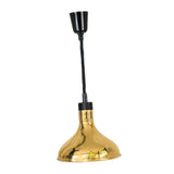 Maxbell Food Heat Lamp Adjustable E27 Hanging Heat Lamp for Fries Fried Food Kitchen Gold