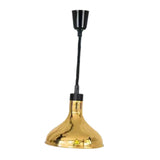 Maxbell Food Heat Lamp Adjustable E27 Hanging Heat Lamp for Fries Fried Food Kitchen Gold
