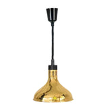 Maxbell Food Heat Lamp Adjustable E27 Hanging Heat Lamp for Fries Fried Food Kitchen Gold