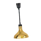 Maxbell Food Heat Lamp Adjustable E27 Hanging Heat Lamp for Fries Fried Food Kitchen Gold