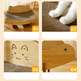 Maxbell Cat Scratcher Lounge Grinding Claw Novelty Pet Gifts Sleeping Playing Pets Couch Corrugated Paper