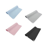 Maxbell Waterproof Silicone Pet Food Mat Bowl Drinking Mat for Dog and Cat 40cmx31cm Blue