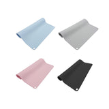 Maxbell Waterproof Silicone Pet Food Mat Bowl Drinking Mat for Dog and Cat 40cmx31cm Blue