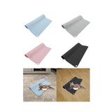 Maxbell Waterproof Silicone Pet Food Mat Bowl Drinking Mat for Dog and Cat 40cmx31cm Blue