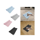 Maxbell Waterproof Silicone Pet Food Mat Bowl Drinking Mat for Dog and Cat 40cmx31cm Blue