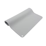 Maxbell Waterproof Silicone Pet Food Mat Bowl Drinking Mat for Dog and Cat 40cmx31cm Light Gray