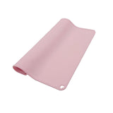 Maxbell Waterproof Silicone Pet Food Mat Bowl Drinking Mat for Dog and Cat 40cmx31cm Pink