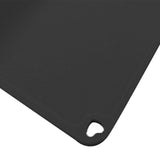 Maxbell Waterproof Silicone Pet Food Mat Bowl Drinking Mat for Dog and Cat 40cmx31cm Black