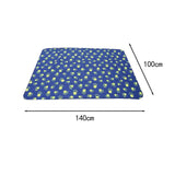 Maxbell Puppy Blanket for Car Back Seat Warm with Paw Print for Sleeping Car Floors