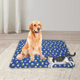 Maxbell Puppy Blanket for Car Back Seat Warm with Paw Print for Sleeping Car Floors