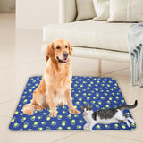 Maxbell Puppy Blanket for Car Back Seat Warm with Paw Print for Sleeping Car Floors