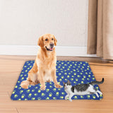Maxbell Puppy Blanket for Car Back Seat Warm with Paw Print for Sleeping Car Floors