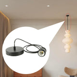 Maxbell E27 Hanging Lamp Holder DIY Lampshade Base for Living Room Bar Hotel Kitchen