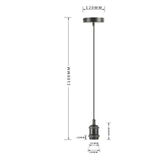 Maxbell E27 Hanging Lamp Holder DIY Lampshade Base for Living Room Bar Hotel Kitchen