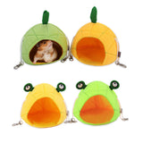 Maxbell Hamster Hammock Bed Hamster Hut Sleeping Nest for Squirrel Small Animal Play Green Pineapple