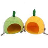 Maxbell Hamster Hammock Bed Hamster Hut Sleeping Nest for Squirrel Small Animal Play Green Pineapple