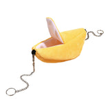 Maxbell Hamster Hammock Bed Hamster Hut Sleeping Nest for Squirrel Small Animal Play Banana