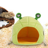 Maxbell Hamster Hammock Bed Hamster Hut Sleeping Nest for Squirrel Small Animal Play Green Frog
