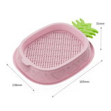 Maxbell Cat Grass Planter Soilless Hydroponics Planting Tray for Garden Cat Supplies Pink