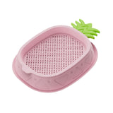 Maxbell Cat Grass Planter Soilless Hydroponics Planting Tray for Garden Cat Supplies Pink