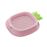 Maxbell Cat Grass Planter Soilless Hydroponics Planting Tray for Garden Cat Supplies Pink