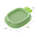 Maxbell Cat Grass Planter Soilless Hydroponics Planting Tray for Garden Cat Supplies Green