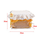 Maxbell Guinea Pig Hideout Soft Guinea Pig Bed for Small Animals Hedgehog Chinchilla Yellow