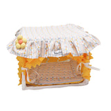 Maxbell Guinea Pig Hideout Soft Guinea Pig Bed for Small Animals Hedgehog Chinchilla Yellow