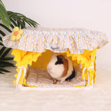 Maxbell Guinea Pig Hideout Soft Guinea Pig Bed for Small Animals Hedgehog Chinchilla Yellow