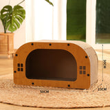 Maxbell Cat Sleeping Bed Sturdy Cat Scratcher House for Kitty Indoor Cats Small Cats M