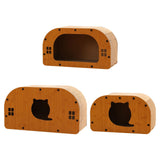 Maxbell Cat Sleeping Bed Sturdy Cat Scratcher House for Kitty Indoor Cats Small Cats M
