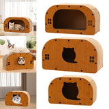 Maxbell Cat Sleeping Bed Sturdy Cat Scratcher House for Kitty Indoor Cats Small Cats M