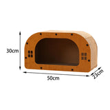 Maxbell Cat Sleeping Bed Sturdy Cat Scratcher House for Kitty Indoor Cats Small Cats M