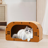 Maxbell Cat Sleeping Bed Sturdy Cat Scratcher House for Kitty Indoor Cats Small Cats M