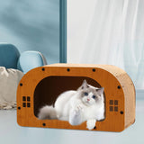 Maxbell Cat Sleeping Bed Sturdy Cat Scratcher House for Kitty Indoor Cats Small Cats M