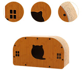 Maxbell Cat Sleeping Bed Sturdy Cat Scratcher House for Kitty Indoor Cats Small Cats L