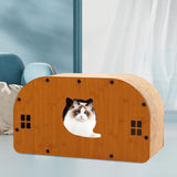 Maxbell Cat Sleeping Bed Sturdy Cat Scratcher House for Kitty Indoor Cats Small Cats L