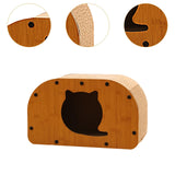 Maxbell Cat Sleeping Bed Sturdy Cat Scratcher House for Kitty Indoor Cats Small Cats S
