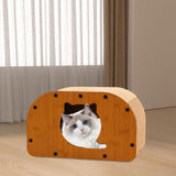 Maxbell Cat Sleeping Bed Sturdy Cat Scratcher House for Kitty Indoor Cats Small Cats S