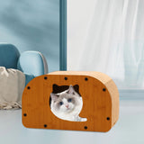 Maxbell Cat Sleeping Bed Sturdy Cat Scratcher House for Kitty Indoor Cats Small Cats S