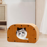 Maxbell Cat Sleeping Bed Sturdy Cat Scratcher House for Kitty Indoor Cats Small Cats S