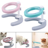 Maxbell Pet Feeder with Stand Adjustable Height Nonslip Station Raised Cat Food Bowl pink