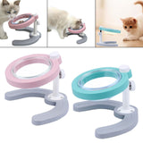 Maxbell Pet Feeder with Stand Adjustable Height Nonslip Station Raised Cat Food Bowl pink