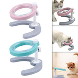 Maxbell Pet Feeder with Stand Adjustable Height Nonslip Station Raised Cat Food Bowl pink