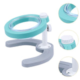 Maxbell Pet Feeder with Stand Adjustable Height Nonslip Station Raised Cat Food Bowl blue