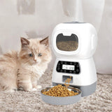 Maxbell Automatic Cat Feeder 3.5L Dry Food Timed Automatic Pet Feeder for Kitty Cats