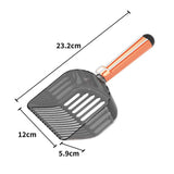 Maxbell Cat Litter Scoop  Portable Sifting Litter Shovel for Cats Orange